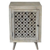 Indian Hand Carved  Solid Wood Bedside Table 61